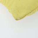 PRADA Shoulder Bag Nylon Yellow Silver Auth 152691-14