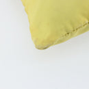 PRADA Shoulder Bag Nylon Yellow Silver Auth 152691-16