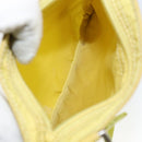 PRADA Shoulder Bag Nylon Yellow Silver Auth 152691-11