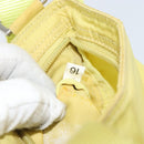 PRADA Shoulder Bag Nylon Yellow Silver Auth 152691-12
