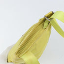 PRADA Shoulder Bag Nylon Yellow Silver Auth 152691-6