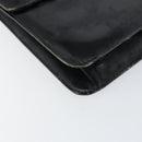 CHANEL Chain Shoulder Bag Patent leather Black Gold CC Auth 152693-14