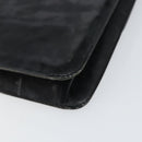 CHANEL Chain Shoulder Bag Patent leather Black Gold CC Auth 152693-15