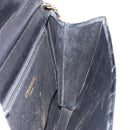 CHANEL Chain Shoulder Bag Patent leather Black Gold CC Auth 152693-19