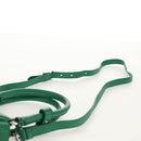 PRADA Moon Bag Hand Bag Leather 2way Green Silver Auth 152696SAM-16