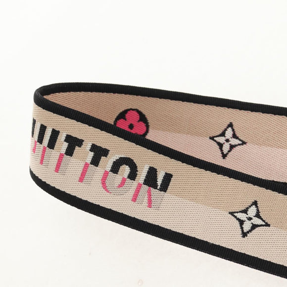 LOUIS VUITTON Signature Shoulder Strap Canvas 39.4"" Beige LV Auth 152698M