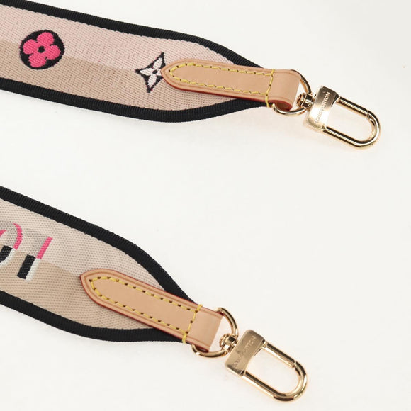 LOUIS VUITTON Signature Shoulder Strap Canvas 39.4"" Beige LV Auth 152698M