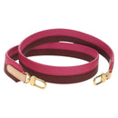 LOUIS VUITTON Clinue BB Strap Shoulder Strap Leather 39.4"" Pink LV Auth 152699A-1