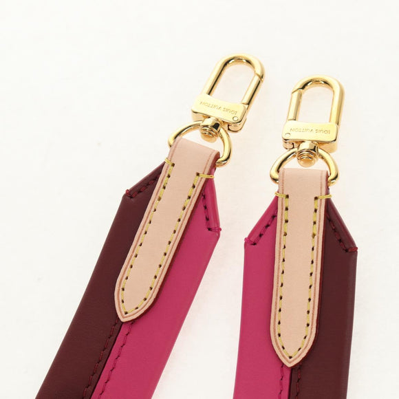 LOUIS VUITTON Clinue BB Strap Shoulder Strap Leather 39.4"" Pink LV Auth 152699A