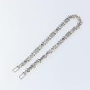 LOUIS VUITTON For Dauphine Shoulder Strap Stainless Steel Silver LV Auth 152700A-6