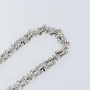 LOUIS VUITTON For Dauphine Shoulder Strap Stainless Steel Silver LV Auth 152701A-6