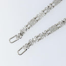 LOUIS VUITTON For Dauphine Shoulder Strap Stainless Steel Silver LV Auth 152701A-8