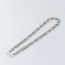 LOUIS VUITTON For Dauphine Shoulder Strap Stainless Steel Silver LV Auth 152702A-2