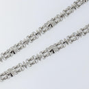 LOUIS VUITTON For Dauphine Shoulder Strap Stainless Steel Silver LV Auth 152702A-4