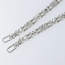 LOUIS VUITTON For Dauphine Shoulder Strap Stainless Steel Silver LV Auth 152702A-7