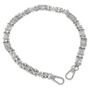 LOUIS VUITTON For Dauphine Shoulder Strap Stainless Steel Silver LV Auth 152703A-1