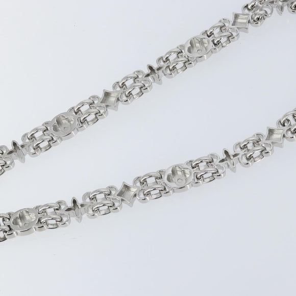 LOUIS VUITTON For Dauphine Shoulder Strap Stainless Steel Silver LV Auth 152703A