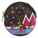 LOUIS VUITTON Holiday Exclusive Porte Monnaie Round Coin M63331 LV Auth 152704-13