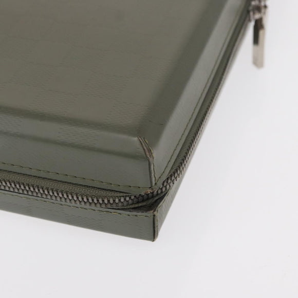 LOUIS VUITTON Damie Grasset Luke Business Bag Gray Resin M92154 LV Auth 152706