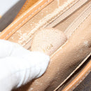 CELINE Macadam Canvas Shoulder Bag PVC Leather Brown Gold Auth 152723-12