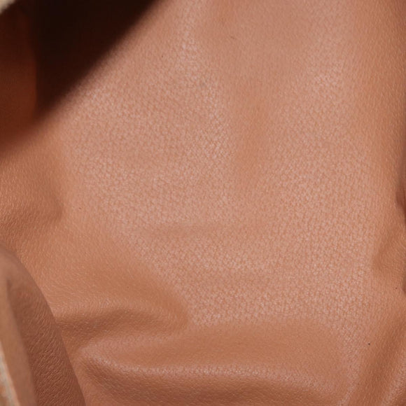 CELINE Macadam Canvas Boston Bag PVC Brown Gold Auth 152724