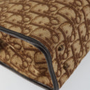 Christian Dior Trotter Canvas Hand Bag Beige Gold Auth 152725-11