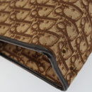 Christian Dior Trotter Canvas Hand Bag Beige Gold Auth 152725-13