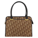 Christian Dior Trotter Canvas Hand Bag Beige Gold Auth 152725-2
