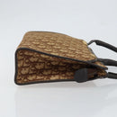 Christian Dior Trotter Canvas Hand Bag Beige Gold Auth 152725-4