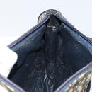 Christian Dior Trotter Canvas Shoulder Bag Navy Gold Auth 152726-20