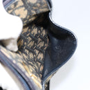 Christian Dior Trotter Canvas Shoulder Bag Navy Gold Auth 152726-12