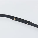 Christian Dior Trotter Canvas Shoulder Bag Navy Gold Auth 152726-8