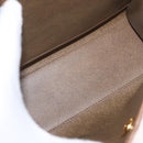 Christian Dior Honeycomb Canvas Hand Bag PVC Leather Beige Gold Auth 152727-12