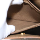 Christian Dior Honeycomb Canvas Hand Bag PVC Leather Beige Gold Auth 152727-20