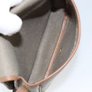 Christian Dior Honeycomb Canvas Shoulder Bag PVC Beige Gold Auth 152728-17