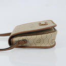 Christian Dior Honeycomb Canvas Shoulder Bag PVC Beige Gold Auth 152728-5