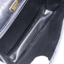 BALLY Chain Shoulder Bag Leather 2way Black Gold Auth 152729-19