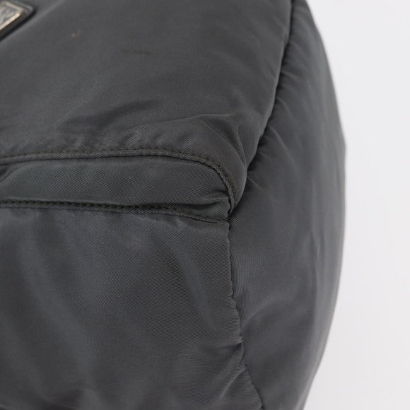 PRADA Backpack Nylon Gray Silver Auth 152731