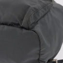 PRADA Backpack Nylon Gray Silver Auth 152731-13
