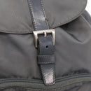 PRADA Backpack Nylon Gray Silver Auth 152731-17