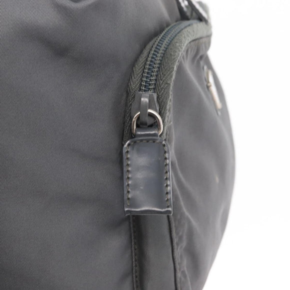 PRADA Backpack Nylon Gray Silver Auth 152731