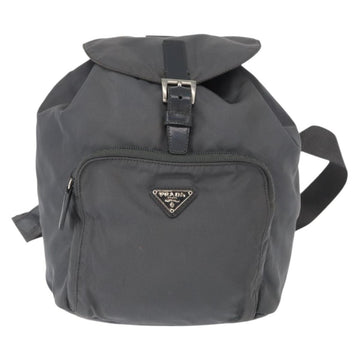 PRADA Backpack Nylon Gray Silver Auth 152731 - 0