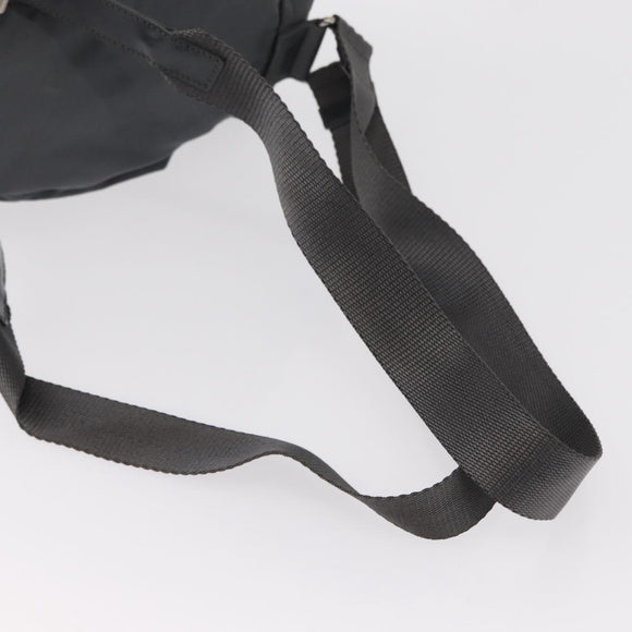 PRADA Backpack Nylon Gray Silver Auth 152731