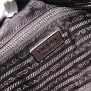 Christian Dior Shoulder Bag Nylon Leather Black Brown gold Auth 152732-18