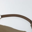 Christian Dior Shoulder Bag Nylon Leather Black Brown gold Auth 152732-8