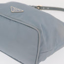 PRADA Shoulder Bag Nylon Light Blue Silver Auth 152733-16