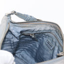 PRADA Shoulder Bag Nylon Light Blue Silver Auth 152733-10
