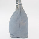 PRADA Shoulder Bag Nylon Light Blue Silver Auth 152733-4
