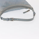 PRADA Shoulder Bag Nylon Light Blue Silver Auth 152733-7