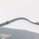 PRADA Shoulder Bag Nylon Light Blue Silver Auth 152733-14